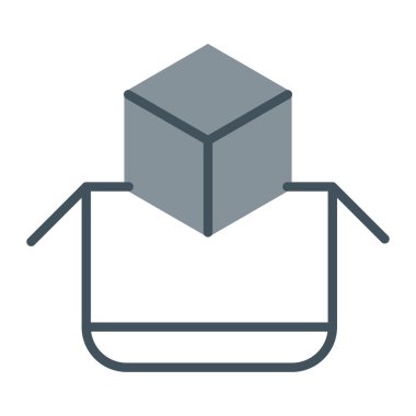 Kutunun vektör illüstrasyonu