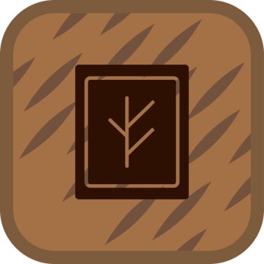 Ağaç gövdesi simgesinin vektör illüstrasyonu