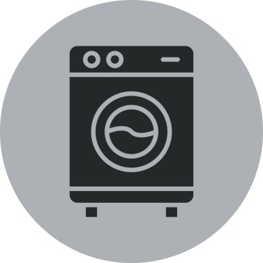 Çamaşır makinesi vektör simgesi