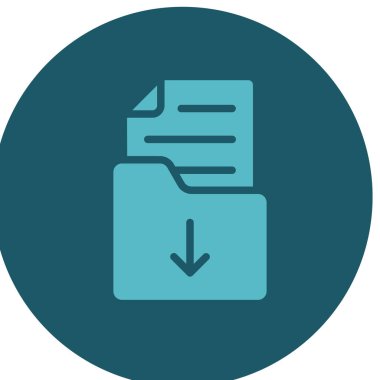 Dosya Arşivi Web simgesi, vektör illüstrasyonu