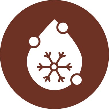 Bir damla simgesinin vektör illüstrasyonu