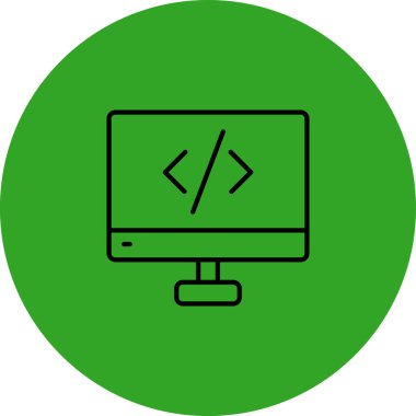 vektör lcd simgesi illüstrasyonu