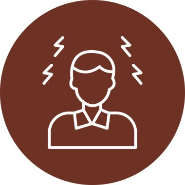 Dizüstü bilgisayarı ve baş vektör simgesi olan adam