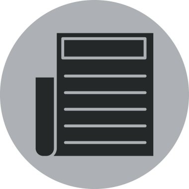 Dosya simgesinin vektör illüstrasyonu