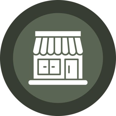 dükkan simgesi vektör illüstrasyonu