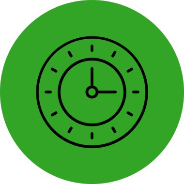 Saat simgesinin vektör illüstrasyonu