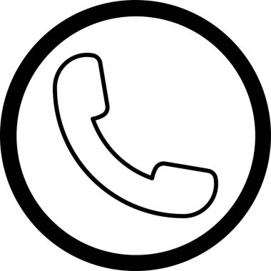 Telefonunuz var. Web simgesi basit illüstrasyon