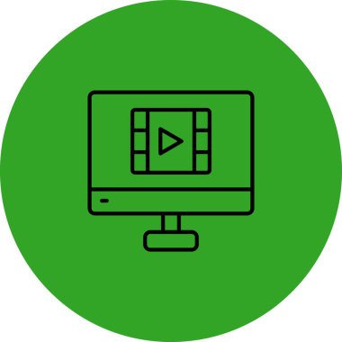 Kolayca düzenleyebilen veya düzenleyebilen Bilgisayar Vektörü simgesi