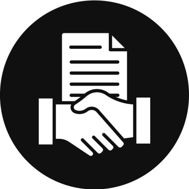 Kontrat Simgesi Moda Biçiminde İzole Arkaplan