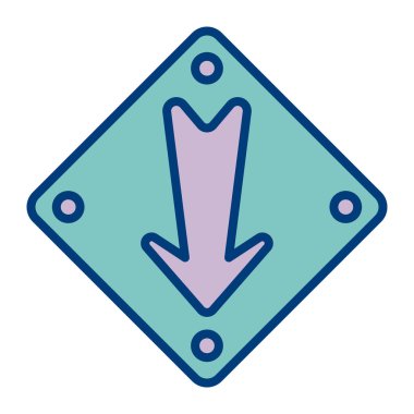 ok simgesi vektör illüstrasyonu