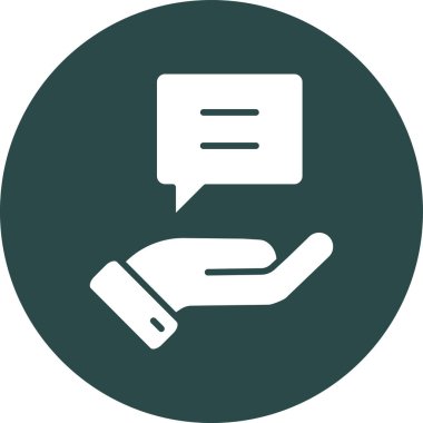 Konuş. Web simgesi basit illüstrasyon