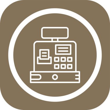 Eşsiz elektronik sistem vektör çizgisi simgesi