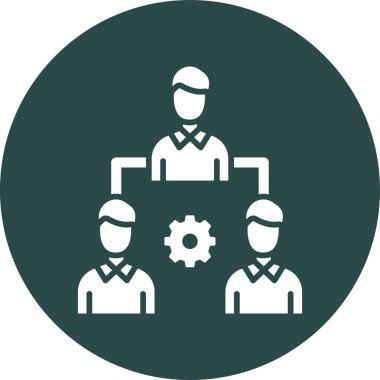 takım çalışması vektör simgesi modern basit vektör çizimi