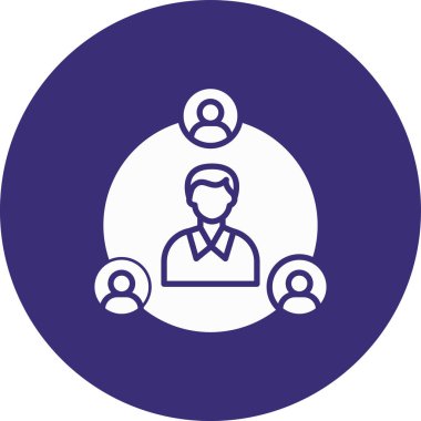 İnsan simgesinin vektör illüstrasyonu