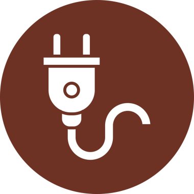 elektrik dolgu vektörü simgesi