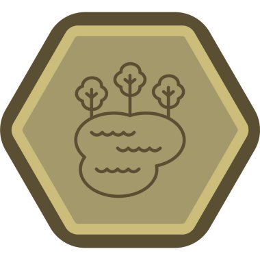 Bitki. Web simgesi basit illüstrasyon