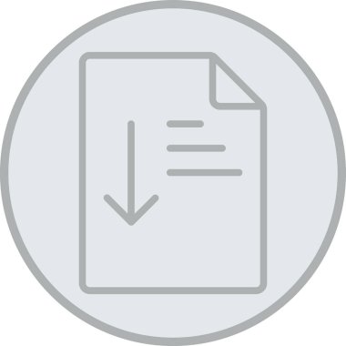 belge dosya simgesi ana hat biçiminde