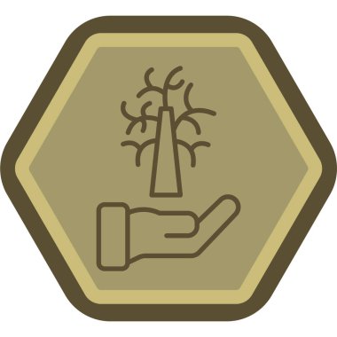 ağaç simgesi vektör illüstrasyonu