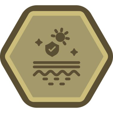 Güneş enerjisi ikon vektör illüstrasyonu