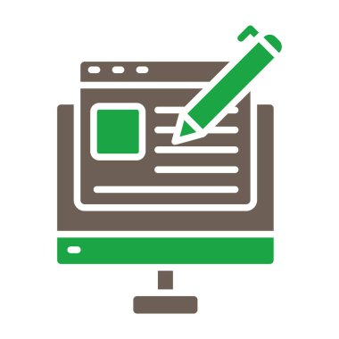 seo modern simgesinin vektör illüstrasyonu