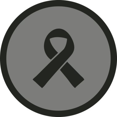 Bir kurdele simgesinin vektör illüstrasyonu