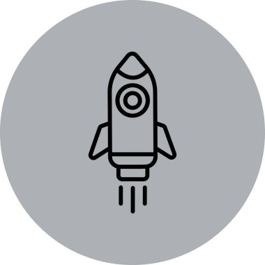 uzay roketi vektör çizimi