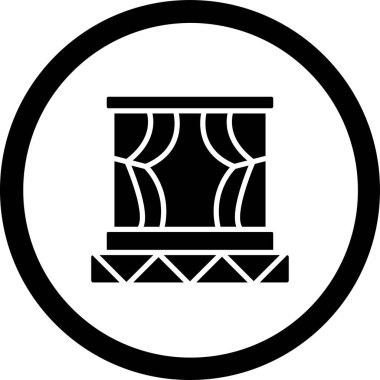 sütun simgesi vektör illüstrasyonu