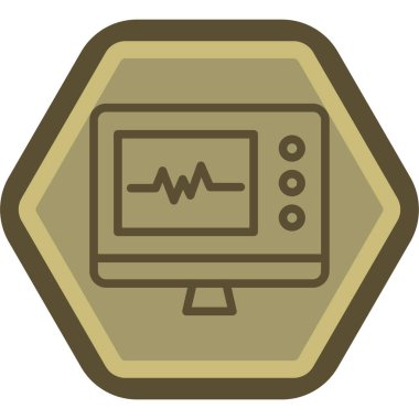 Radyo. Web simgesi basit illüstrasyon