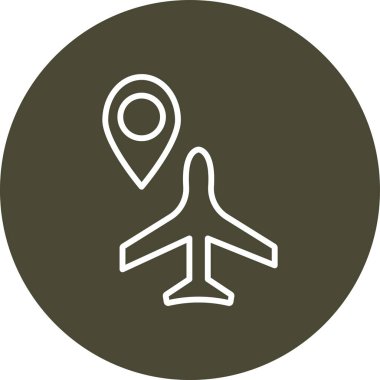 vektör hava düzlemi simgesi