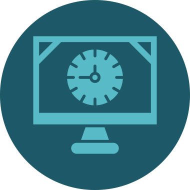 Bilgisayar. Web simgesi basit illüstrasyon