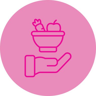 Gıda simgesinin vektör illüstrasyonu