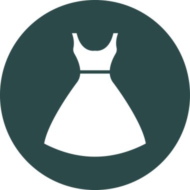 Gelinlik ikonu. vektör illüstrasyonu