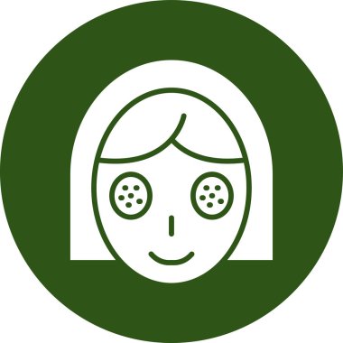 Kızım. Web simgesi basit illüstrasyon