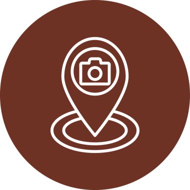 Harita işaretleyici vektör simgesi