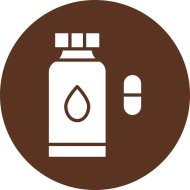 Şişe simgesinin vektör illüstrasyonu