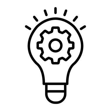 fikir simgesi, vektör illüstrasyonu