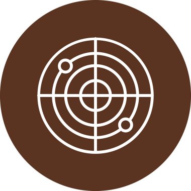 Hedef. Web simgesi basit illüstrasyon