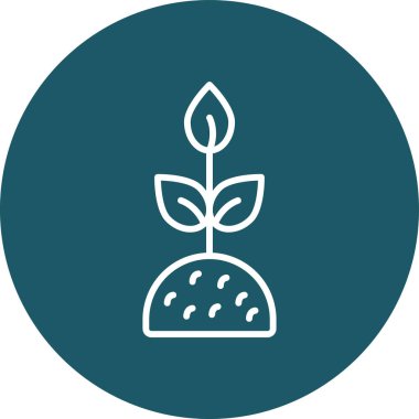 bitki simgesi vektör illüstrasyonu