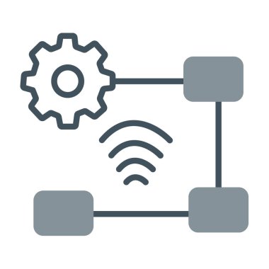 ağ bağlantısı renk vektör illüstrasyonu