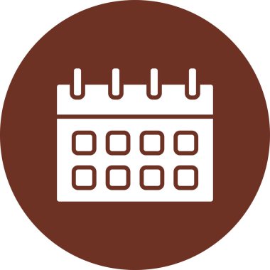 Kişisel ve ticari kullanım için takvim vektör simgesi simgesi vektör çizimi..