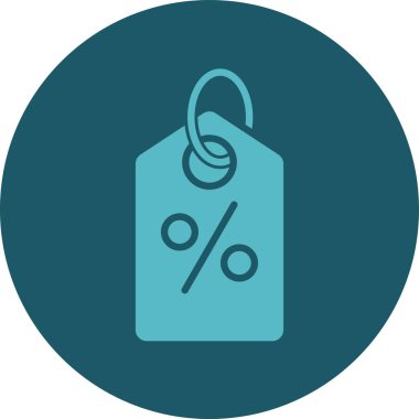 İndirim vektörü simgesi tasarımı