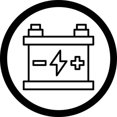 Pil. Web simgesi basit illüstrasyon