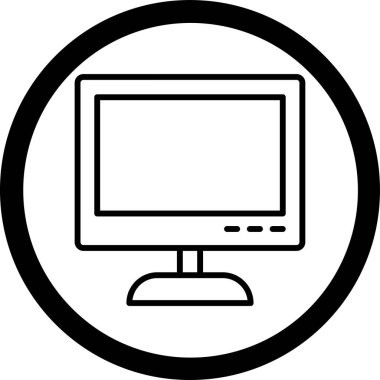 Bilgisayar ekranı. Basit tasarım