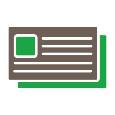 Vektör Belgesi düz simgesi