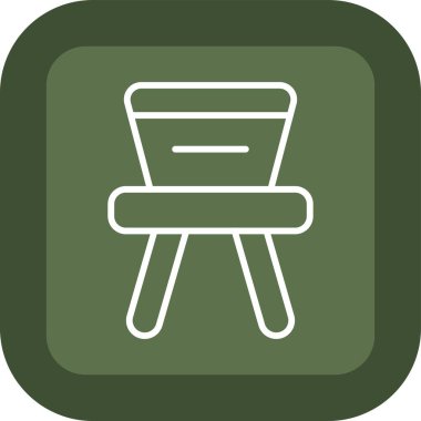 koltuk simgesi vektör illüstrasyonu