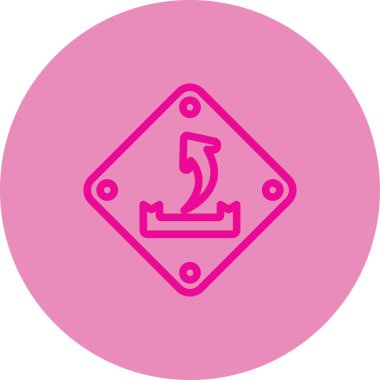 Modern bir simgenin vektör illüstrasyonu