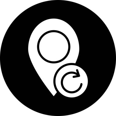 Bir konum haritasının vektör çizimi