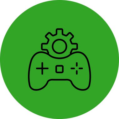 Oyun Geliştirici web simgesi, vektör illüstrasyonu