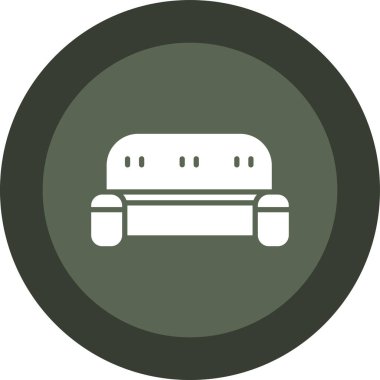 Kanepe. Web simgesi basit illüstrasyon