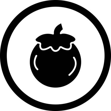 meyve ikonu vektör illüstrasyonu